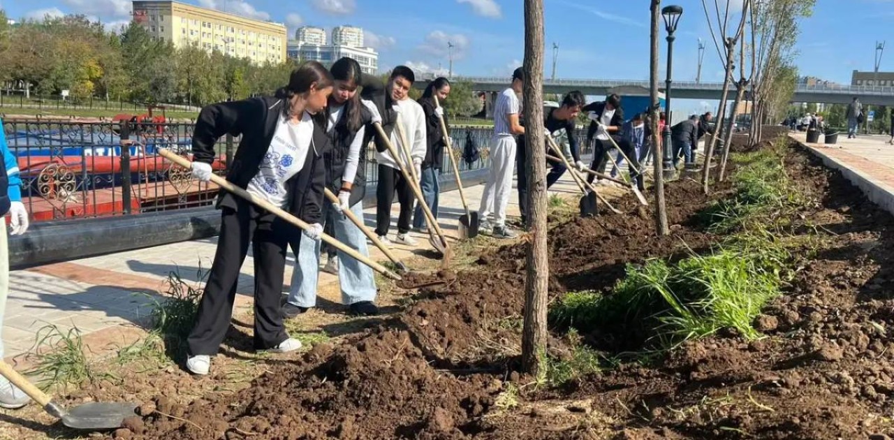 Елордада «Ақбұлақ» өзенінің бойына 300-дей ағаш отырғызылды