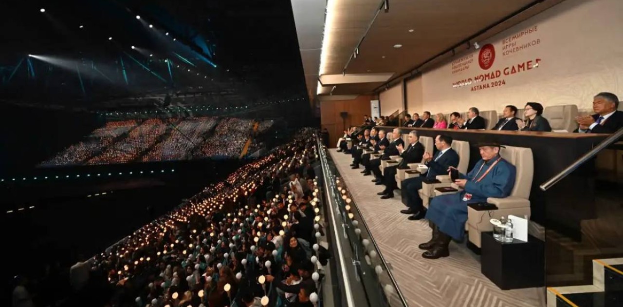 Президент  V Дүниежүзілік көшпенділер ойындарының салтанатты ашылу рәсімін тамашалады