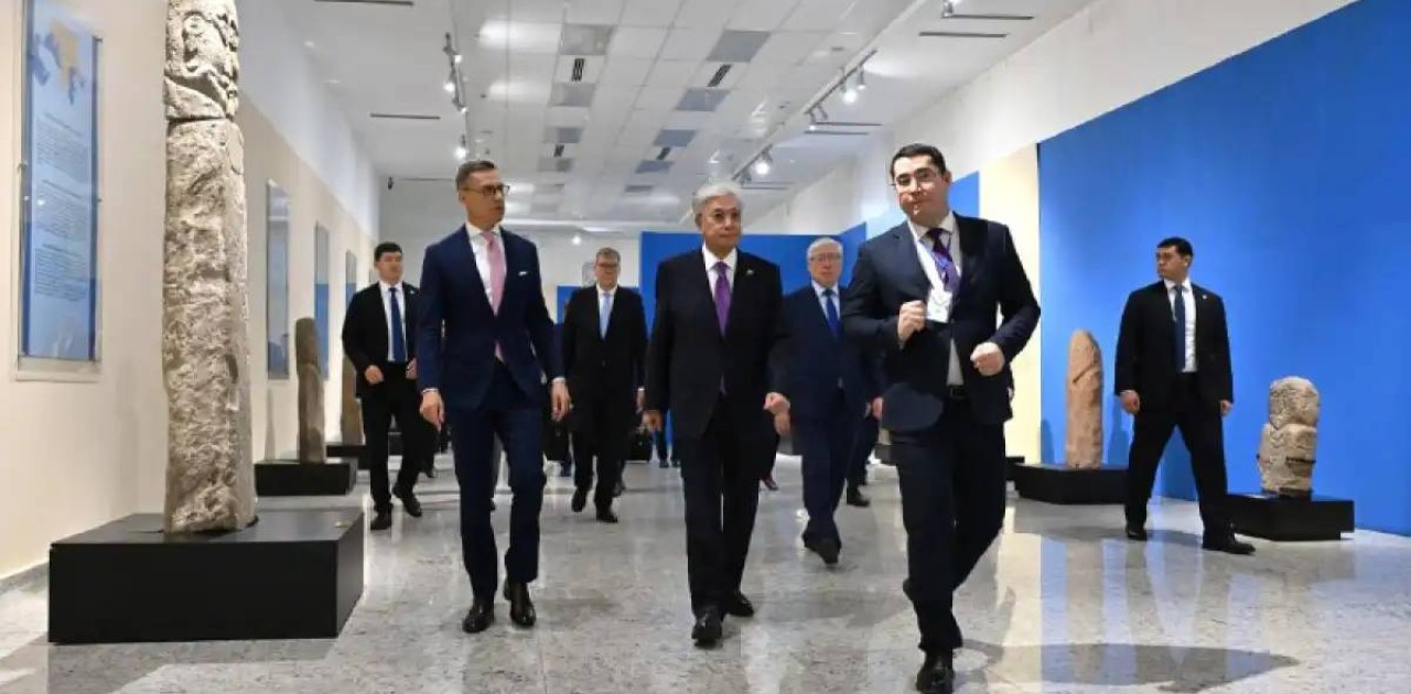 Қасым-Жомарт Тоқаев пен Александр Стубб Ұлттық музейге барды