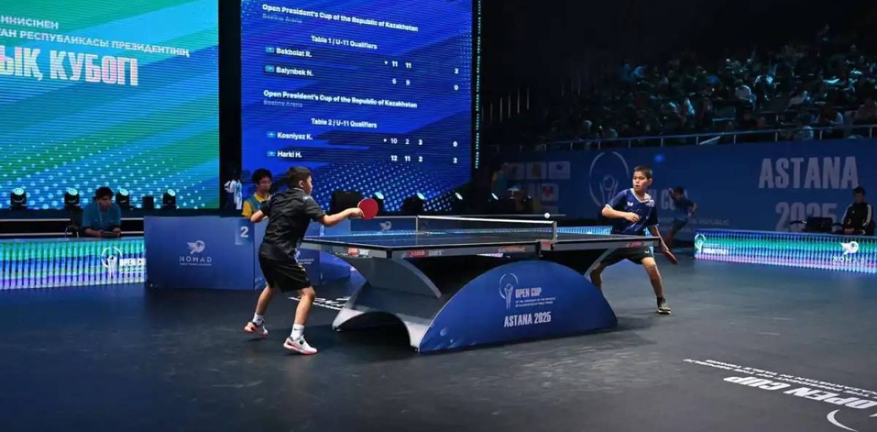 Астанада үстел теннисінен тұңғыш рет өткен Қазақстан Республикасы Президенті кубогы мәресіне жетті