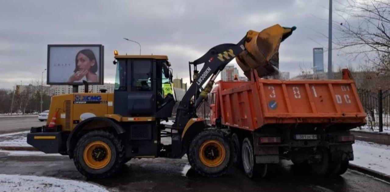 Елордадан 3000 текше метрден астам қар полигондарға шығарылды