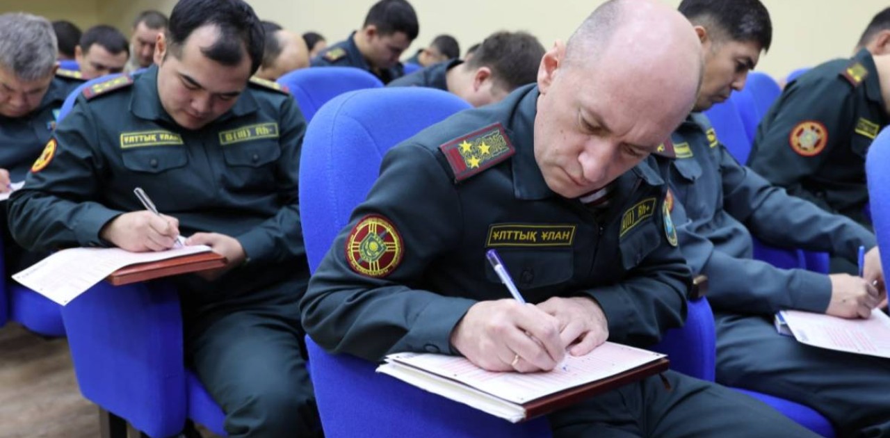 Астанада әскери қызметшілер Qaztest жүйесі бойынша тестілеуден өтті