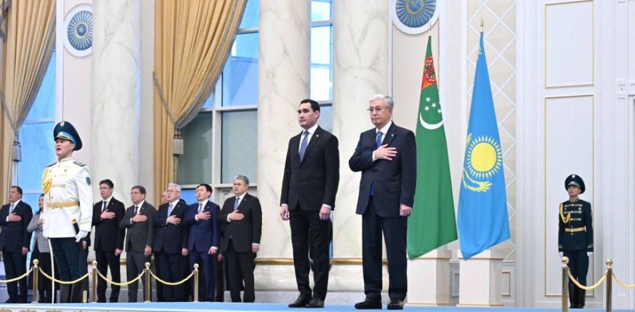 Тоқаев Түрікменстан Президентін Ақордада қарсы алды