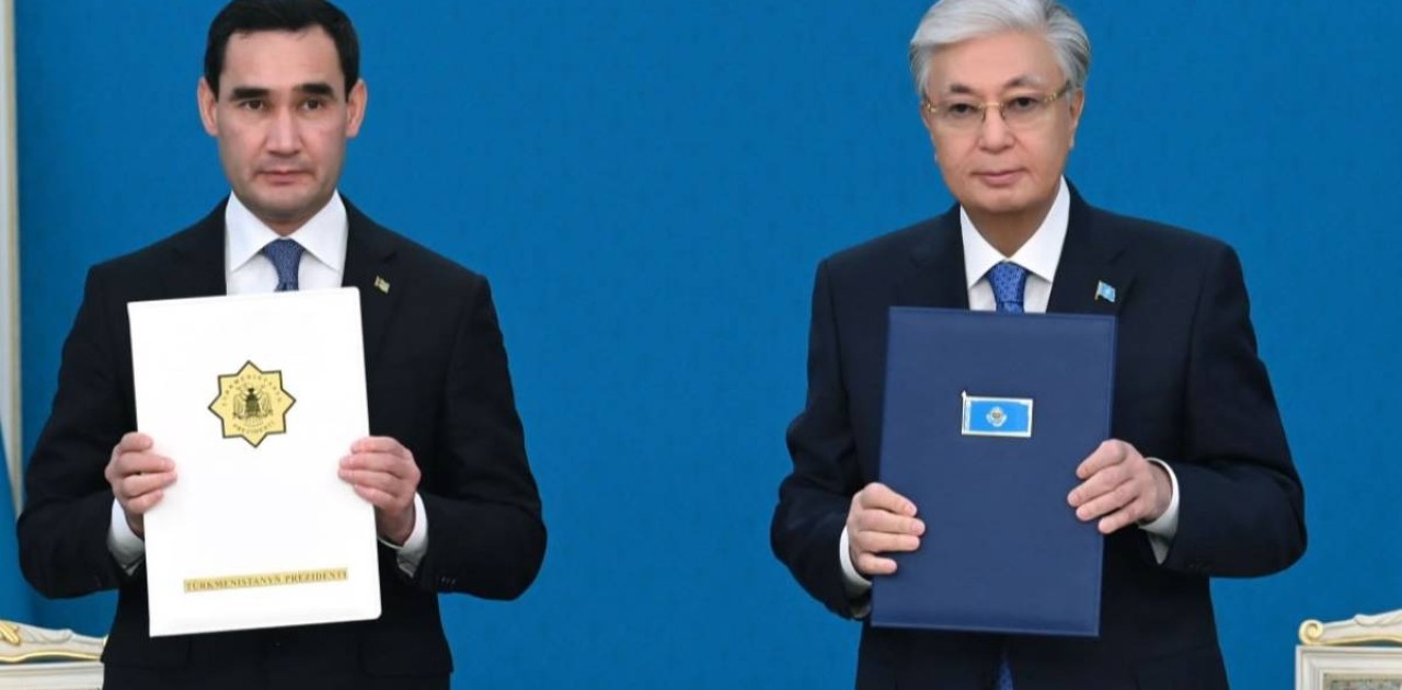 Қазақстан мен Түрікменстан бірлескен мәлімдемеге қол қойды