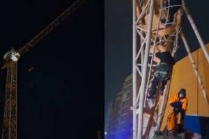 Астаналық полицей краннан секірмек болған адамды құтқарып қалды