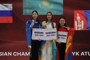 Астаналық арулар Азия чемпионатында жеңіс тұғырынан көрінді