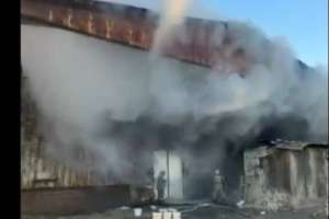 Қостанайда ангар өртеніп, оқиға орнында штаб құрылды