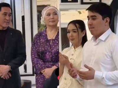 «Енесінен аумай қалған»: Нұржан Төлендиев ұлын үйлендіріп, келін түсірді (ВИДЕО)
