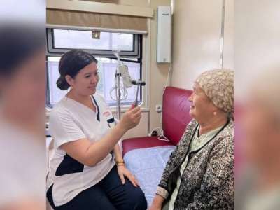 «Саламатты Қазақстан» пойызының дәрігерлері 91 мыңнан астам адамға көмек көрсетті