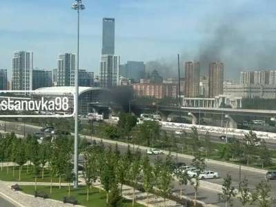 Елордадағы LRT аумағынан өрт шықты