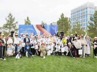 Астанада скандинавиялық жүрістен «Денсаулық жолы» марафоны өтті