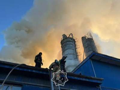 Астанада цехтан өрт шықты (ФОТО, ВИДЕО)