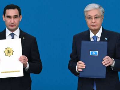 Қазақстан мен Түрікменстан бірлескен мәлімдемеге қол қойды