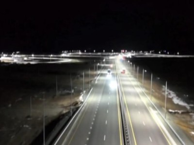 Қарағанды – Балқаш автожолының учаскесінде 14 кешенді лазерлік жарық құрылғылары орнатылды