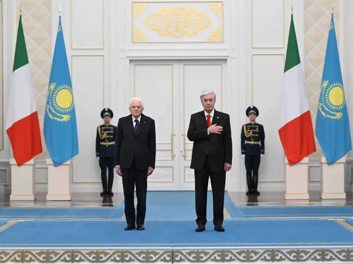 Қасым-Жомарт Тоқаев Италия Президентін қарсы алды