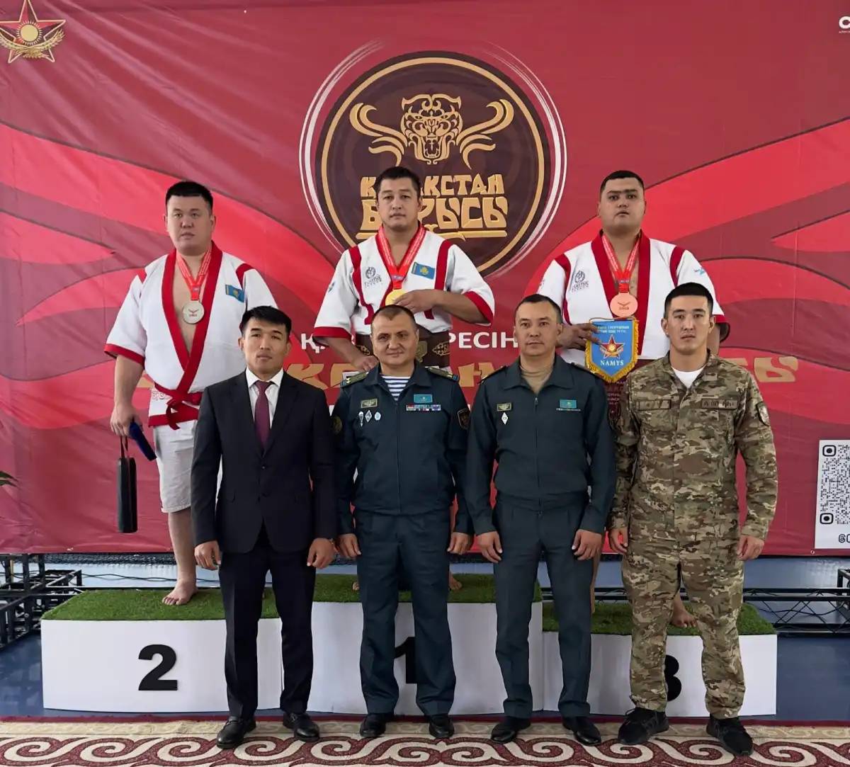 Ұландық сарбаздар қазақ күресінен өткен турнирде қола жүлдеге ие болды