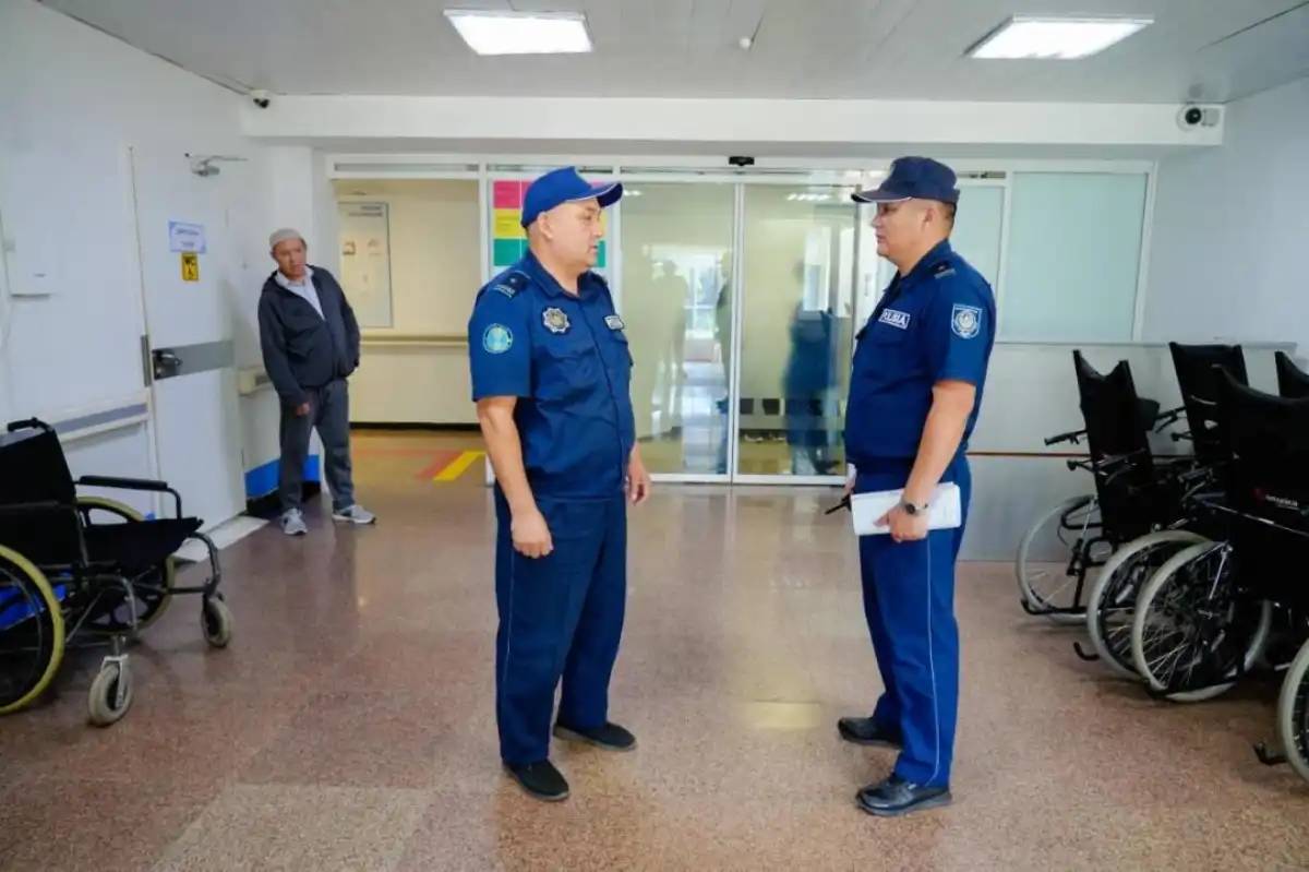 Астананың 6 ауруханасында дәрігерлерді қорғайтын полиция бекеттері қойылды