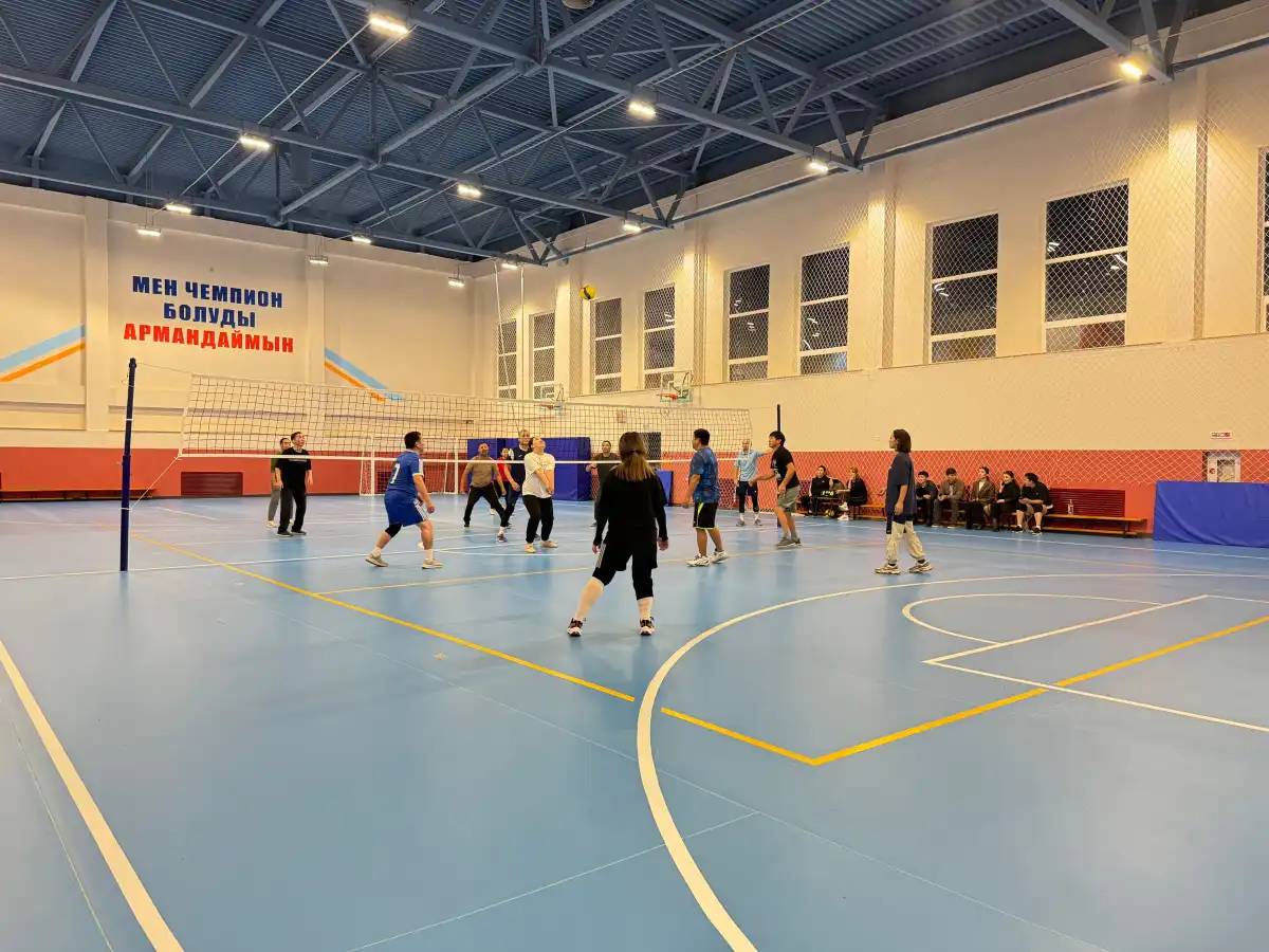 «Астана - есірткісіз қала» ұранымен елорданың «Байқоңыр» ауданында волейбол ойыны өтті
