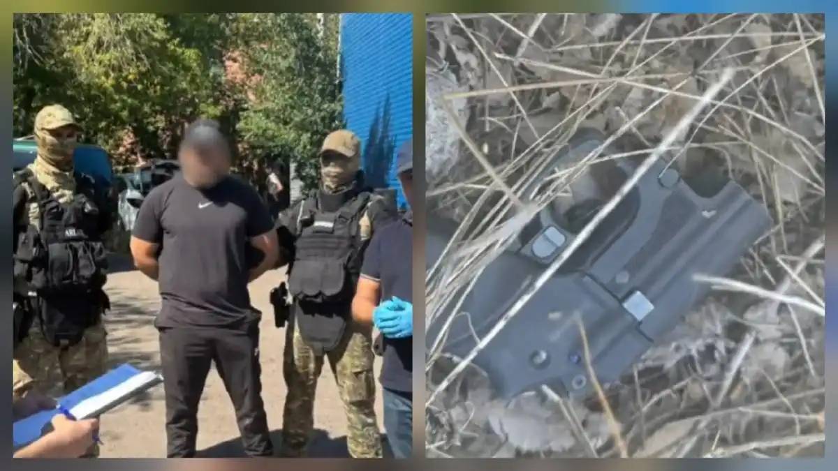 Қарағандыда тапаншаны жасырмақ болған жүргізуші ұсталды