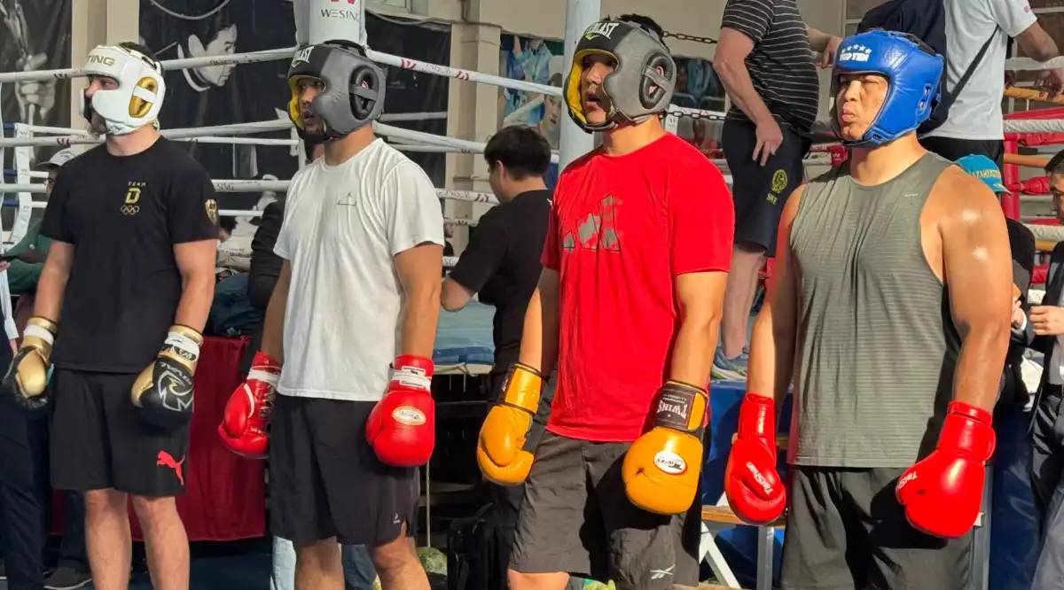 Бокстан ерлер құрамасы Астанада ашық жаттығу өткізді