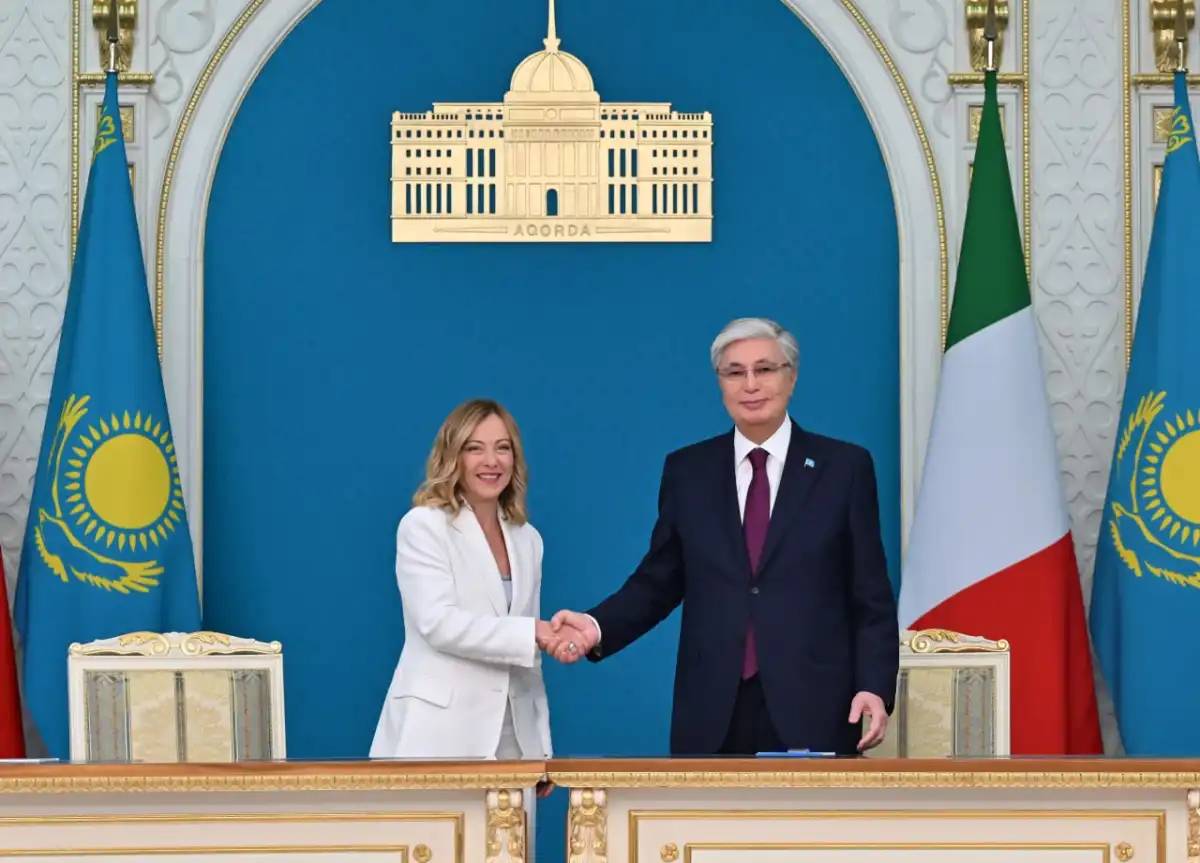 Қасым-Жомарт Тоқаев пен Джорджа Мелони бірлескен мәлімдеме қабылдады