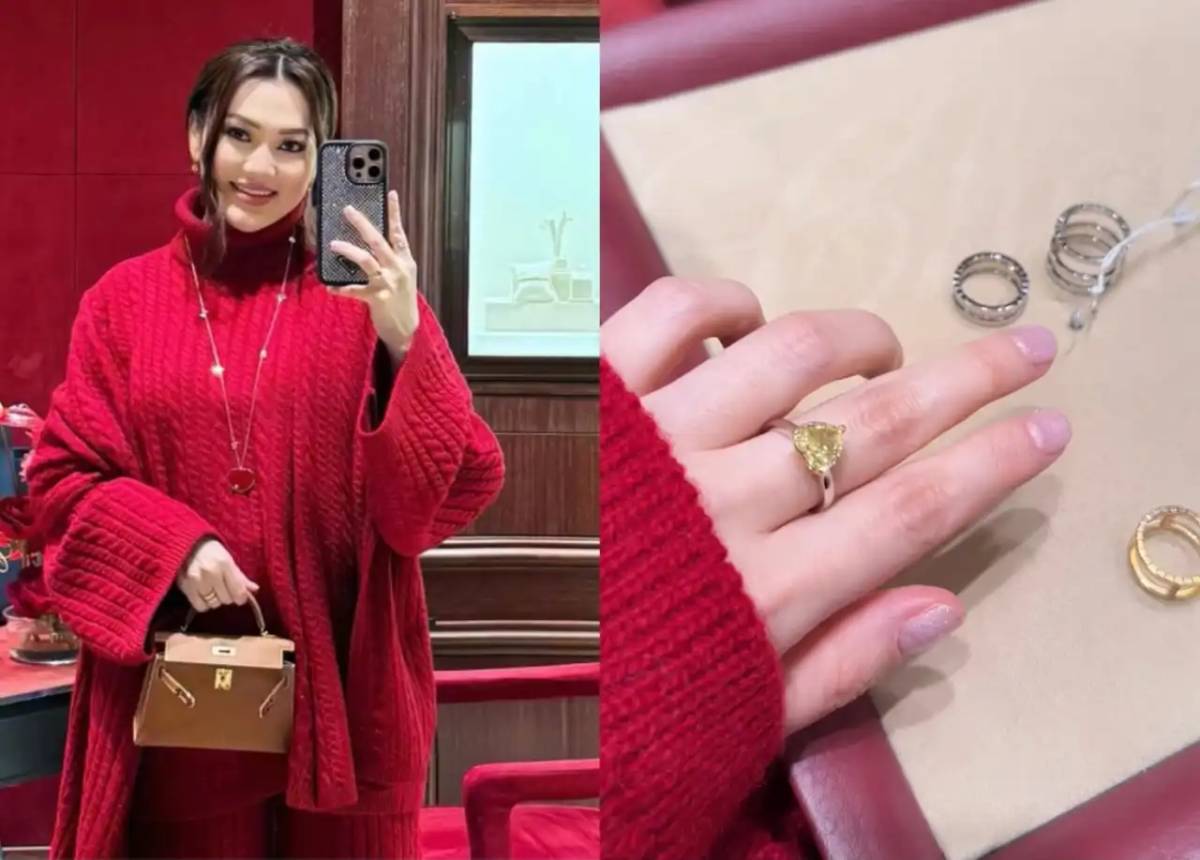 Ерке Есмахан бренд жүзіктерін көрсетіп мақтанды