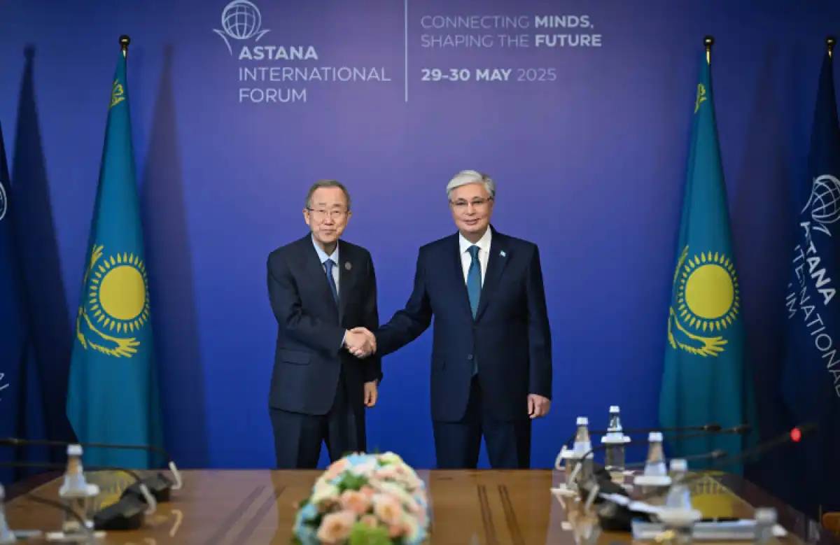 Тоқаев Жаһандық жасыл даму институтының төрағасы Пан Ги Мунге алғыс айтты