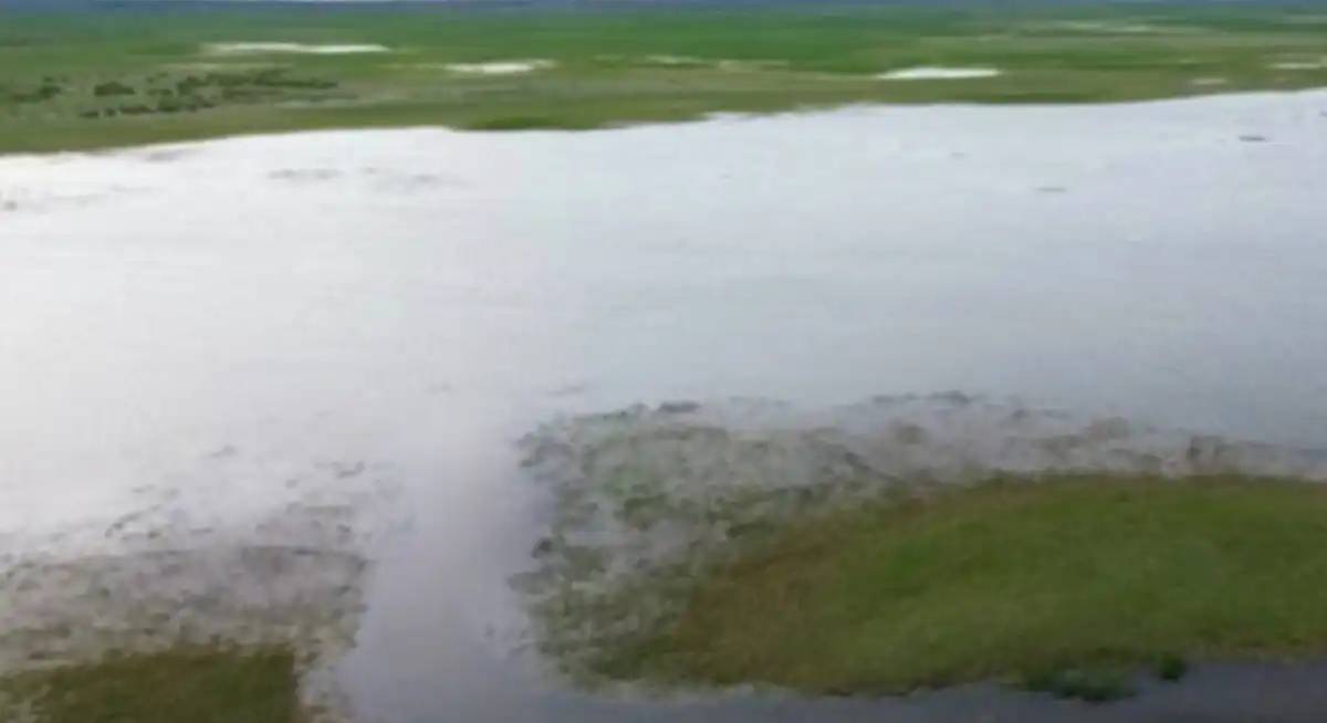 Алғаш рет Талас өзенінің төменгі ағысындағы Қаракөл көлі толды