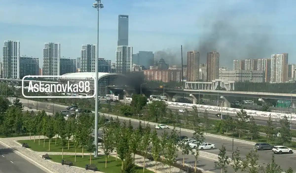 Елордадағы LRT аумағынан өрт шықты