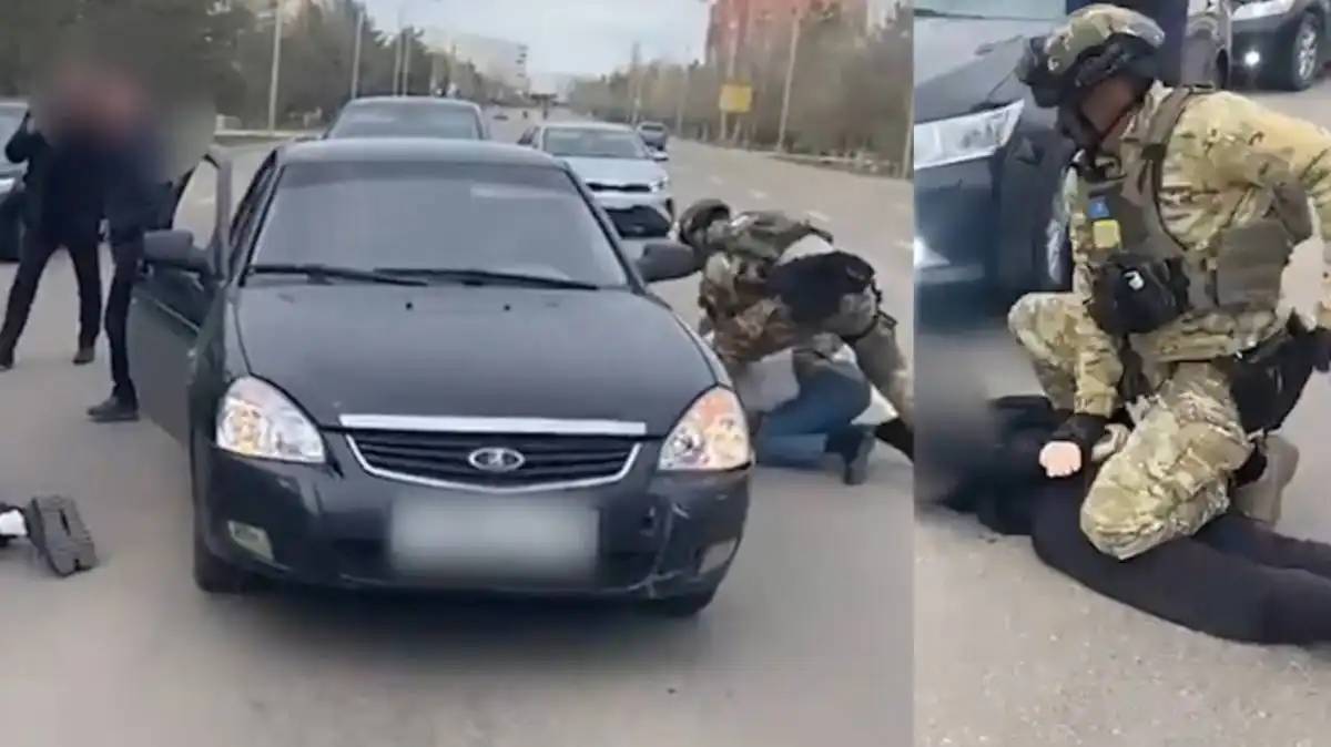 Полицейлер ақша бопсалаумен айналысқан қылмыстық топты ұстады (ВИДЕО)