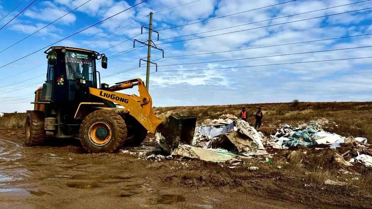 Астанадағы санкцияланбаған қоқыс үйінділерінен 2,5 мың тоннаға жуық қалдық шығарылды