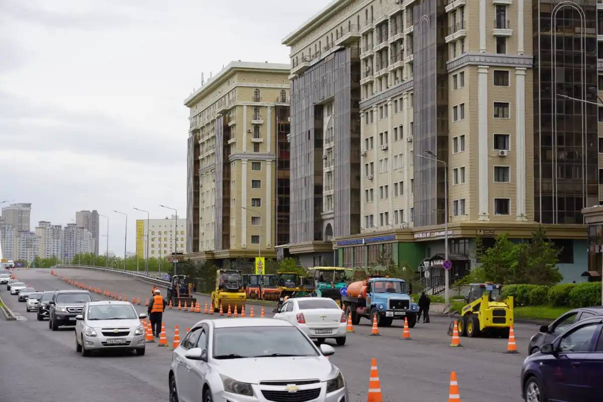 Биыл елордада 60-тан астам көшеде жөндеу жұмыстары жүргізіледі