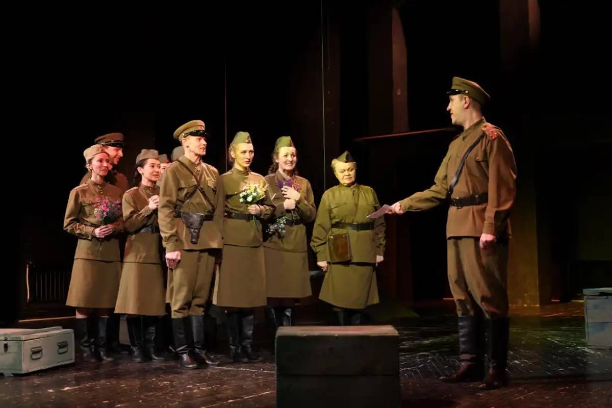 Астанада әскери қызметшілер спектакль қойды