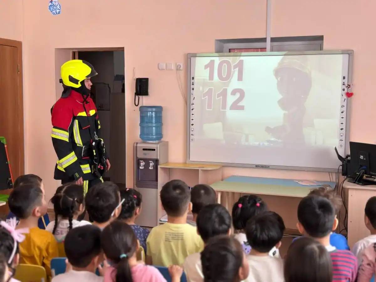 Балабақшаларда бірыңғай өрт қауіпсіздігі күні өткізілді