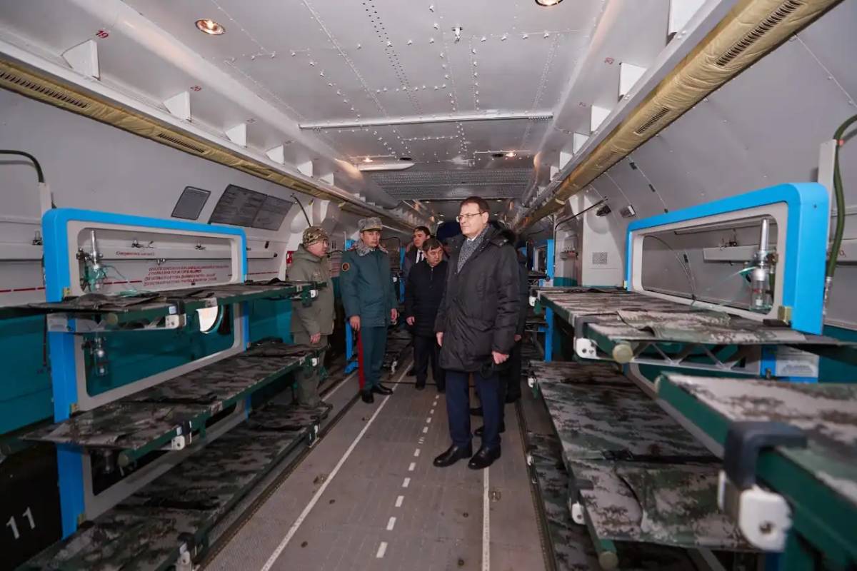 Сенаторлар Ұлттық ұлан авиабазасына қызметтік сапармен барды