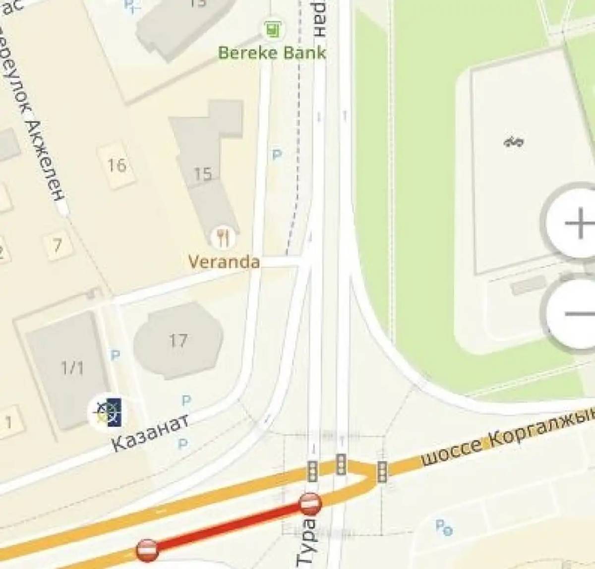 Елордадағы Қорғалжын тас жолының учаскесі ішінара жабылады