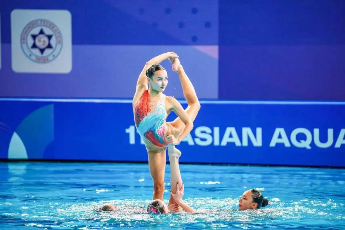 Әртістік жүзу: Азия чемпионатының алғашқы күнінде елордалық арулар топ жарды