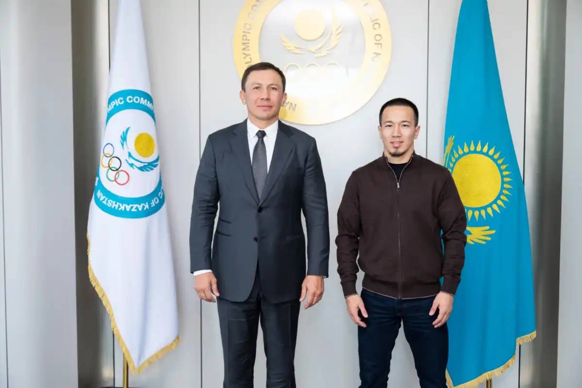 Геннадий Головкин әлем чемпионы Айдос Сұлтанғалимен кездесті