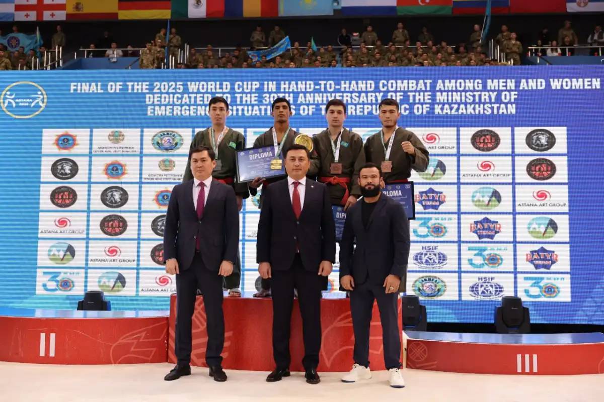 Астанада ұландық әскери қызметшілер әлем кубогының жүлдегерлері атанды