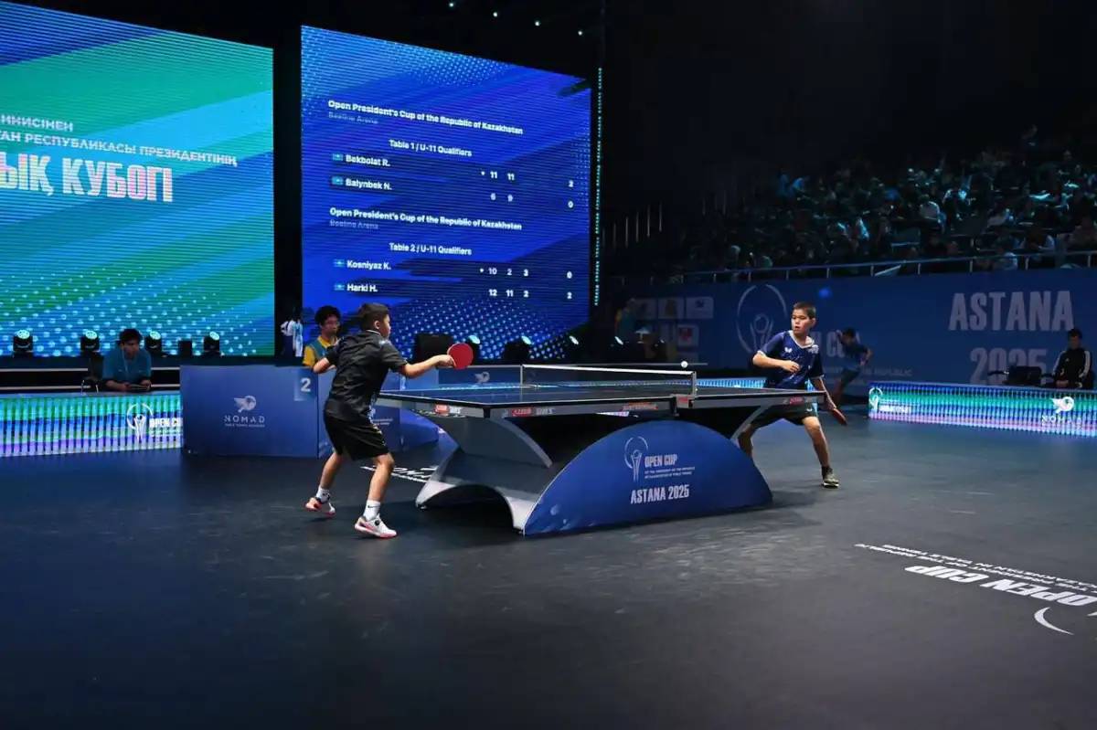 Астанада үстел теннисінен тұңғыш рет өткен Қазақстан Республикасы Президенті кубогы мәресіне жетті